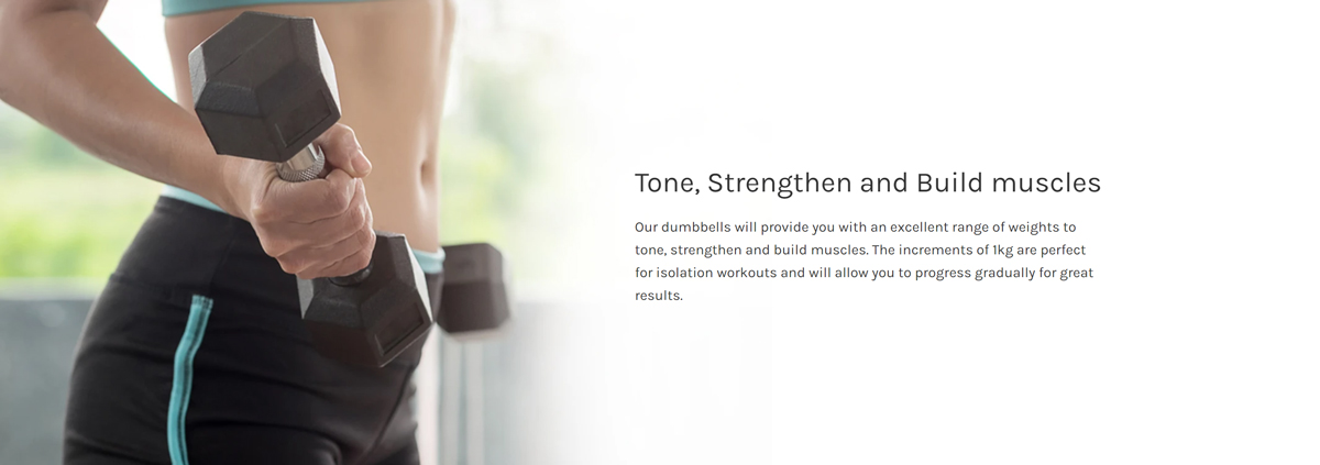 Woman lifting dumbbell